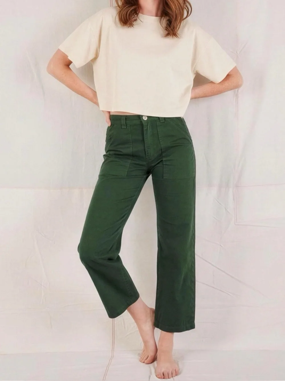BIG BUD PRESS Work Pants, Swamp Green, Small
